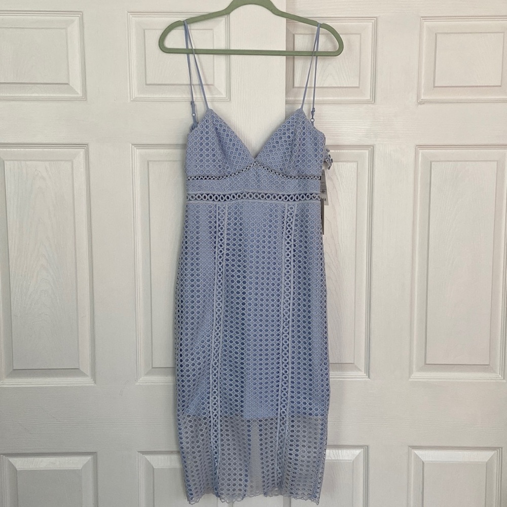 Bardot Steel Blue Dress | 4 | New With Tags NWT